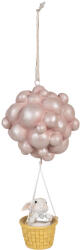 Clayre & Eef Iepuras in Balon Zburator polirasina multicolora 11x10x22 cm (6PR4125)