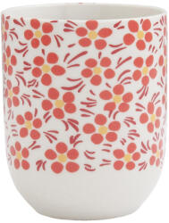 Clayre & Eef Set 6 cani portelan Flower 6x8 cm, 100 ml (6CEMU0031)