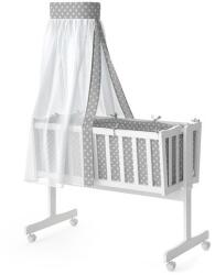 Vicco Vitalispa babaágy, 100 cm, fehér-szürke - ardorado