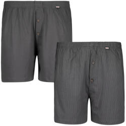 ADAMO boxeri pentru bărbați 129602 710 2pcs oversize Gri inchis 7XL