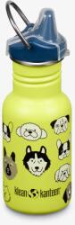 Klean Kanteen Sticla din otel pentru copii, Kid Classic Narrow 355ml , cu capac sippy, Dogs (1011203)