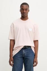 AllSaints pamut póló LOVER - rózsaszín L