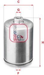 SOFIMA Filtru combustibil SOFIMA S 1748 B (S 1748 B) - fixbox