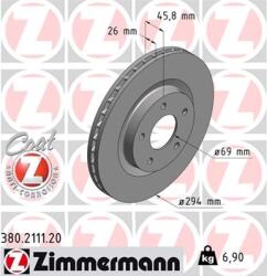 ZIMMERMANN Disc frana ZIMMERMANN 380.2111. 20 (380.2111.20)