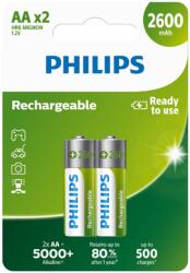 Philips AA 1, 2 V újratölthető elem, 2 db