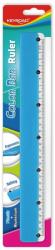 Keyroad Vonalzó 30 cm, fém skálával Keyroad Colour Bar vegyes színek (38535) - emag