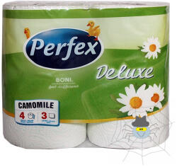 Perfex Toalett papír PERFEX Deluxe 3 rétegű 4 tekercses kamilla