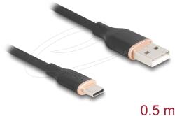 Delock 81225 USB kábel USB 2.0 0, 5 M USB A USB C Fekete (81225)