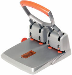 Rapid Perforator mare capacitate rapid supreme hdc 150, 4 perforatii, 150 coli, metalic, argintiu-orange (RA23223100)