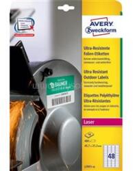 AVERY L7911-10 45, 7x21, 1mm ultra ellenálló 480db-os etikett (AVERY_L7911-10) (AVERY_L7911-10)