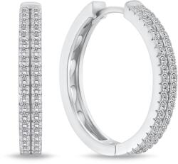 Brilio Silver Bájos ezüst karika fülebevaló cirkónium kövekkel EA769W