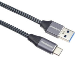 PremiumCord Kábel USB 3.2 Gen 1, 5Gbit/s, A - C, M/M, 3m, szürke (KU31CS3) (KU31CS3)
