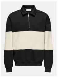 ONLY & SONS Férfi blúz, Only & Sons, 304684845, Pamut/Poliészter, M INTL, Fekete (0000304684845_M)