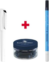 Schneider Ceod Classic tollcsomag, Fehér + Tollpatron 30 db/tégely + Corry tinta eltávolító toll