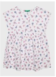 United Colors of Benetton Lányka ruha, United Colors Of Benetton, 301771739, Viszkóz, 104 CM, Fehér (0000301771739_104)