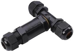 V-TAC Conector impermeabil IP68 negru (VT2248)
