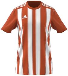 adidas Striped 21 férfi sportpóló, narancssárga/fehér, S-es méret, 100% újrahasznosított poliészter (ND05_K12045-S_406405)