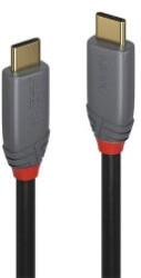 Lindy Kábel USB 3.2 Gen2x2 C - C, 5A, Power Delivery (PD) 20Gbps, M/M 0, 5m, fekete (36900) (36900)