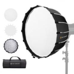 K&F Concept 120cm átmérőjű, parabolic softbox, gyorscsatlakozás, méhsejt rács, Bowens csatlakozás (KF-18-0008V2) (KF-18-0008V2)