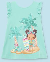 Mayoral Mayoral, Ujjatlan ruha grafikai nyomattal, Menta, 74 CM (1931-033-9M)