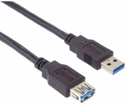 PremiumCord Kábel USB 3.1 Gen1, 5Gbps, A - A hosszabbító, M/F 5m, fekete (KU3PAA5BK) (KU3PAA5BK)