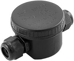 V-TAC Conector impermeabil IP66 negru (VT2249)