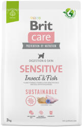 Brit 2x3kg Brit Care Dog Sustainable Sensitive Fish & Insect száraz kutyatáp
