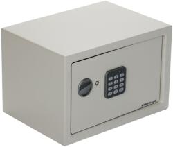 Steinhaus Elektronikus acél széf + kulcs, 230x350x250 mm, Krém