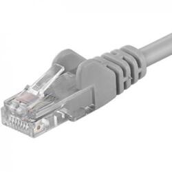 PremiumCord Patchcord UTP RJ45-RJ45 Categoria 6, 0.5m, gri, cupru integral, 26AWG (UTP-6-0.5-G)