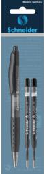 Schneider Gelion zselés toll + 2 utántöltő Schneider Gelion M, 0.4 mm, Fekete