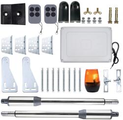 PNI MAB300LR Lengőkapu automatizáló készlet, 2 x 40 W-os motorral, Távirányítóval, Vezérlőpanellel, Fotocellákkal, Lámpával, Fehér (PNI-MAB300LR)