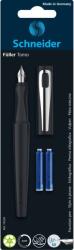 Schneider Tomo töltőtoll + 2 utántöltő/bliszter, Fekete