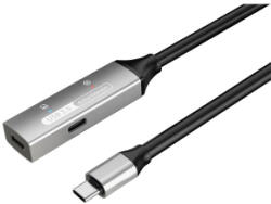 PremiumCord Aktív Kábel USB-C 3.2 Gen1, hosszabbító, repeater, C - C, M/F, 15m, fekete (KU31REP15AL) (KU31REP15AL)