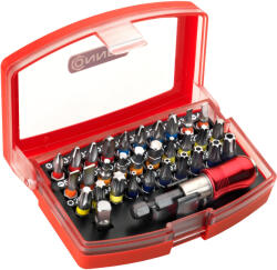 CONNEX 32 darabos mágneses bitfej szett tartóval