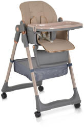 Moni Lindo etetőszék kiegészítőkkel (előke, kanál, villa) BÉZS