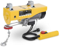 Powerplus POWX900 elektromos csörlő 500W teljesítmény, 200 kg (6 méter magasra, 4 m / perc sebességgel) | 100 kg (12m magasra, 8 m / perc sebességgel) (POWX900)