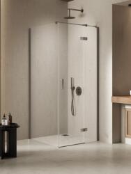 NEW TRENDY Nesta Gunmetal Brushed cabină de duș 90x70 cm dreptunghiular gunmetal periat/sticlă transparentă K-4702 (K4702)