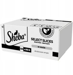 Sheba Selection Select Slices Baromfi Ízek 120x85g Macskaeledel Szószban