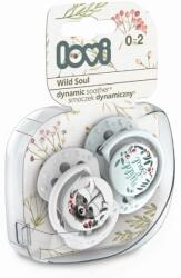 LOVI Lovi, Wild Soul Boy, suzeta dinamica din silicon, 0-2 luni, 2 buc