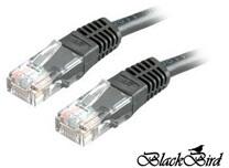 BlackBird Cablu patch UTP CAT. 5E 10m, negru BH1572 (BH1572)