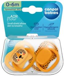Canpol babies Canpol babies, BabiesBoo, suzeta din silicon, simetrica, portocaliu, 0-6 luni, 2 buc