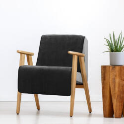 Takoy Cuvertură PREMIUM pentru fotoliu SOFIA 70x160 cm din catifea moale și mată, matlasată în model os de pește