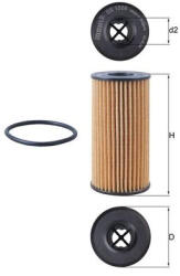 KNECHT Filtru ulei KNECHT OX1308D - uleideulei - 51,09 RON