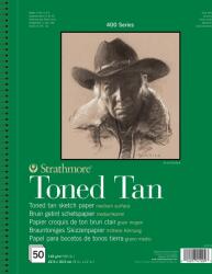 Strathmore Serie 400 Toned Tan Sketch Pad Vázlatfüzet 50 31 x 23 cm 118 g (P412-9-4)