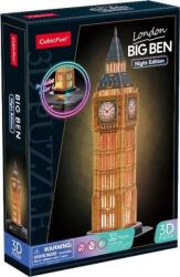 CubicFun CUBICFUN 3D puzzle játék 32 darabos Big Ben éjszakai változat LED világítással (GXP-882585) (GXP-882585)
