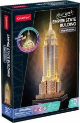 CubicFun CUBICFUN 3D puzzle játék 37 darabos Empire State Building éjszakai változat LED világítással (GXP-929793) (GXP-929793)