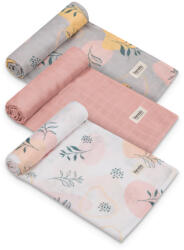Lionelo Bamboo 3 db-os textil pelenka szett (70x70) - Leaf