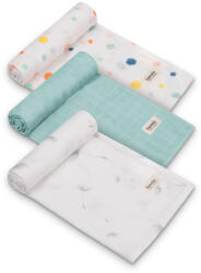 Lionelo Bamboo 3 db-os textil pelenka szett (70x70) - Dot - babylion
