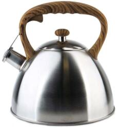 HausRoland Ceainic cu fluier HausRoland HR739-12, 3 litri, Oțel inoxidabil, Inducție, Inox/Maro
