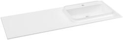 SAPHO Brahea Rockstone beépíthető mosdó pulttal 141x52 cm, jobbos/matt fehér BL141R (BL141R)